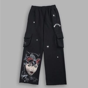 NEW Darc Sport - Black Cargo Pants with Catwoman Design
